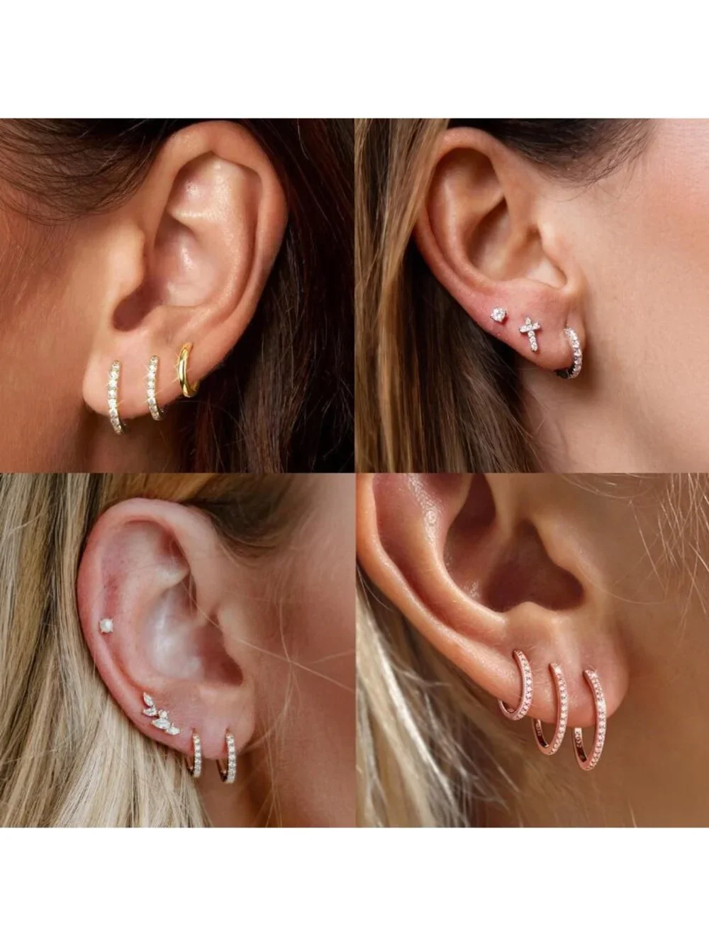 Stylish 925 Sterling Silver Small Hoop Earrings for Women, 6-20MM, Elegant
